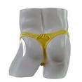 thumbnail image 3 of BKQCNKM Thongs Crotchless Panties underwear Panties Men's Comfortable Satin Underwear Men's Underwear Panties Yellow One Size, 3 of 3
