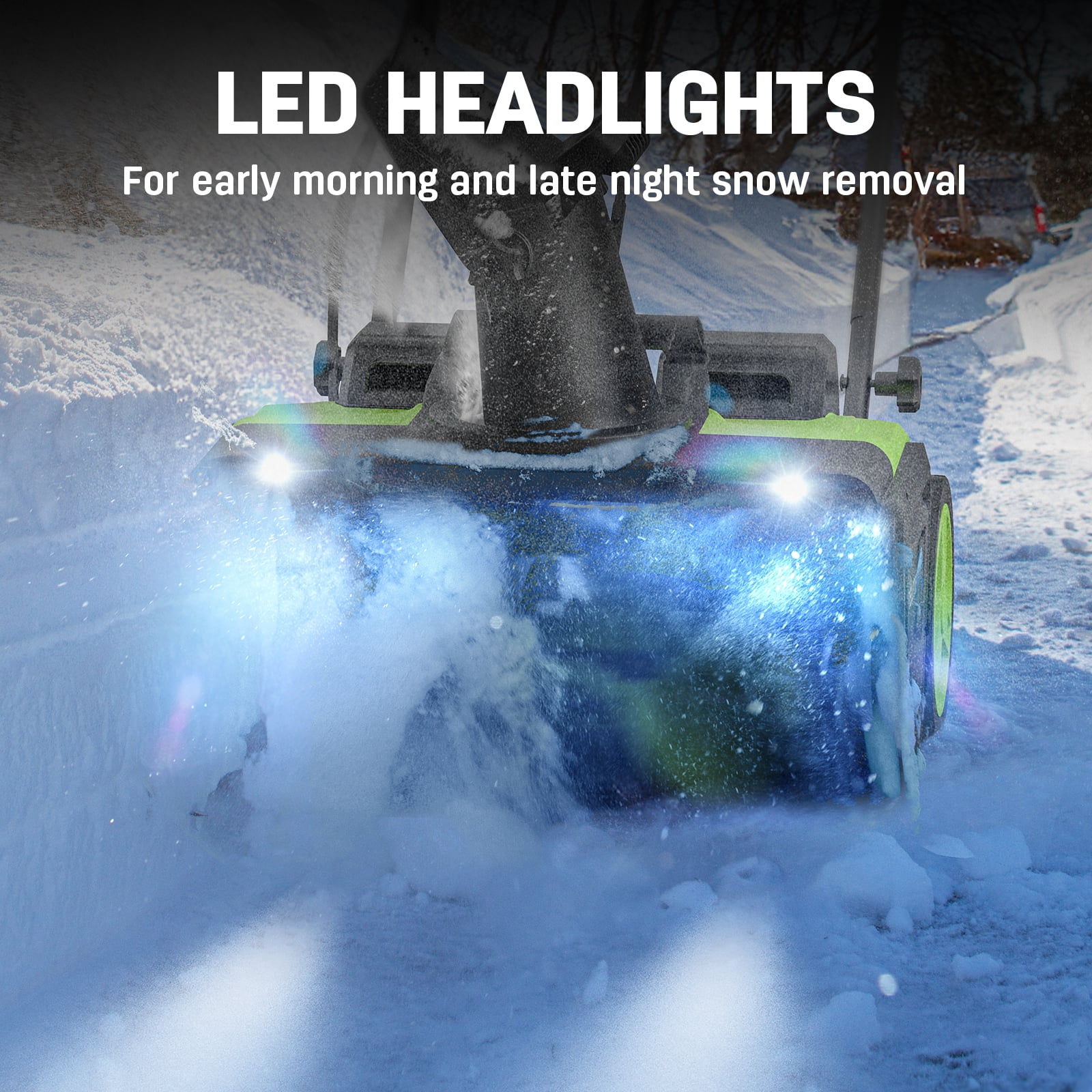 Steelite 2x21V Cordless Snow Blower, 20" Snow Thrower with Brushless Motor,850 lbs/Min Electric Snow Remove Machine with 2 x4.0 Ah Batteries & Charger