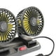 thumbnail image 2 of Ventilador de coche de doble cabezal giratorio de 360 ​​grados, silencioso y de bajo ruido para furgonetas. 12V, 2 of 2