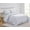 WHITE, variant on Swift Home Luxury 6 Piece Bed in a Bag, All Season Complete Bedding Set, Twin/ Twin XL, Indigo