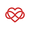 RED, variant on Vinyl Wall Art Decal - Infinity Love - 22" x 28.5" - Trendy Cute Artistic Design Heart Shape For Home Storefront Coffee Shop Couples Valentine's Day Decor Sticker