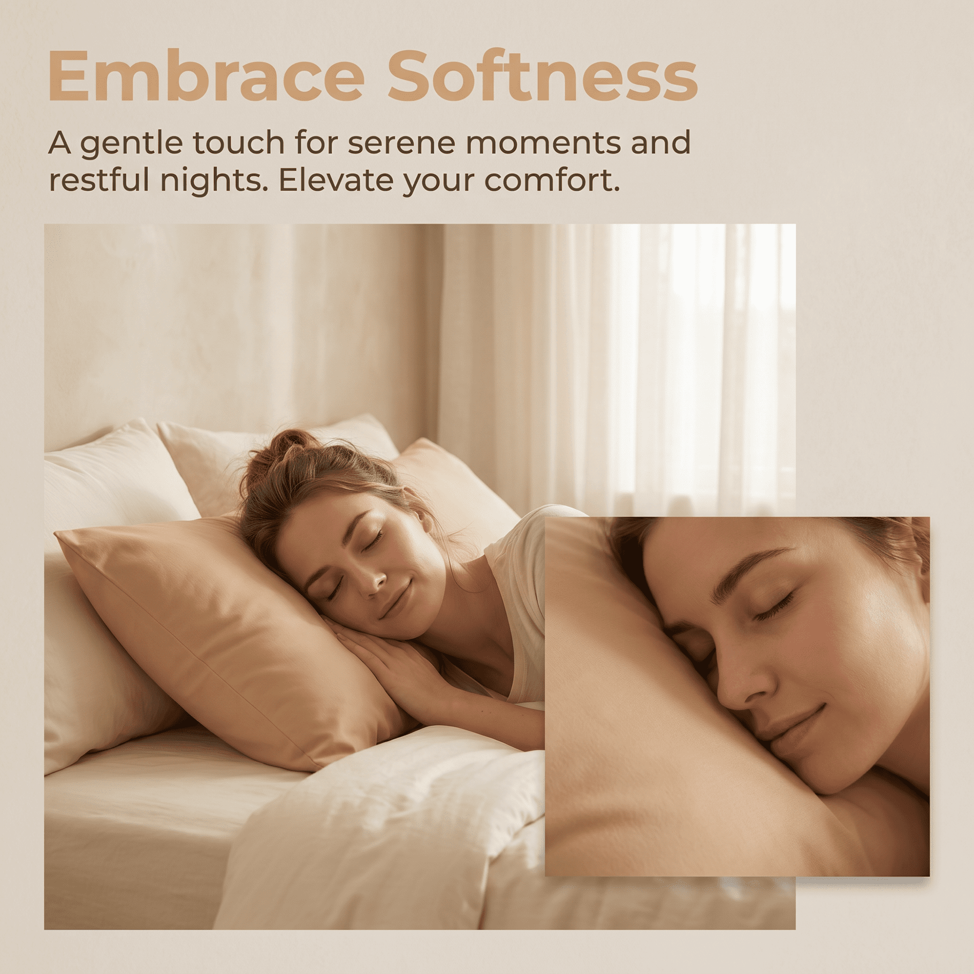 Unique Bargains 2 Pcs Cotton Pillowcase Envelope Closure Wrinkle Resistant Khaki