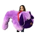 thumbnail image 4 of Giant Stuffed Puppy Dog 5 Feet Long Squishy Soft Extremely Large Plush Purple Color, 4 of 9