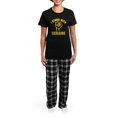 thumbnail image 4 of CafePress - I Stand With Ukraine Women's Dark Pajamas - Women's Short Sleeve Print T-Shirt and Pants Dark Cotton Pajama Set, 4 of 7