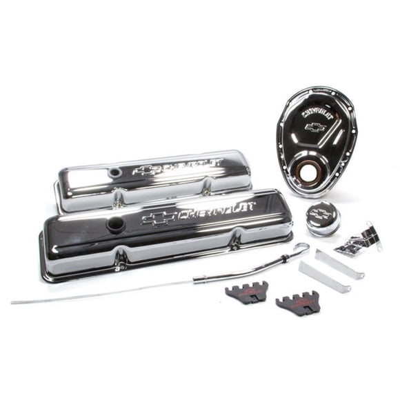 Proform PFM141-001 Engine Dress-Up Kit for Small Block Chevy, Chrome