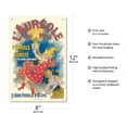 thumbnail image 2 of L'Auréole du Midi Lamp Oil - France - Vintage French Advertising Poster by Jules Chéret c.1893 - 8 x 12 inch Vintage Metal Tin Sign, 2 of 4