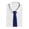 thumbnail image 2 of Goofa Navy Blue Pattern Men's Necktie Classic Silk Tie Woven Jacquard Neck Ties Necktie for Business and Wedding Formal Neckties, 2 of 8