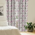 thumbnail image 2 of Ambesonne Tea Party Curtains, Romantic Roses Birds, Pair of 28"x95", Pale Pink Dust, 2 of 5