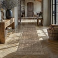thumbnail image 3 of BERTHMEER 2'x8' Runner Rugs for Hallway Bathroom Bedroom Entryway Kitchen Non Slip Washable Vintage Oriental Traditional Floral Runner Rugs,Golden Brown, 3 of 6