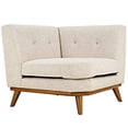 thumbnail image 2 of Modway Engage Canapé d'Angle Rembourré en Tissu de Style Mi-Siècle Moderne, Beige, 2 of 4