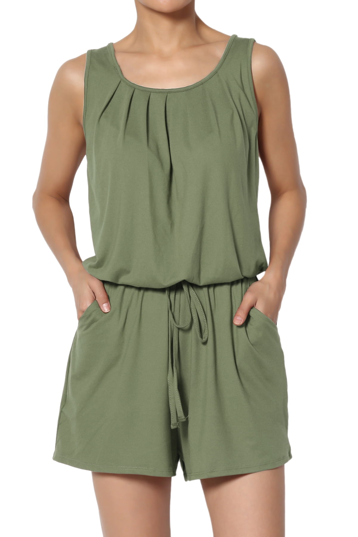 sleeveless romper shorts