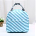 thumbnail image 4 of Large Capacity Lunch Box Bag Portable Insulated LUNCH BAG Stripe Thickened Bento Bag, 4 of 5