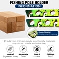 thumbnail image 6 of Rush Creek Fishing Rod Holder Ceiling Rack 8 Rod Twin Pack, 6 of 7