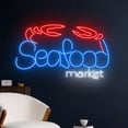 thumbnail image 2 of Handmadetneonsign Seafood Crab Neon Sign, Crab Neon Light, Crab Seafood Led Sign, Crab Led Light, 2 of 5