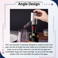 thumbnail image 5 of AIDUCHO Electric Wine Aerator Pourer, Portable One-Button Wine Decanter and Wine Pourer Multi-Smart Automatic Filter Wine Dispenser for Red and White Wine,Silver, 5 of 8