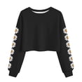 thumbnail image 1 of Camisetas de Manga Larga de las Mujeres Moda Impresa Suelta Casual Cuello Redondo Suéter Deportivo Superior, 1 of 5