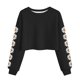 thumbnail image 1 of Camisetas de Manga Larga de las Mujeres Moda Impresa Suelta Casual Cuello Redondo Suéter Deportivo Superior, 1 of 5
