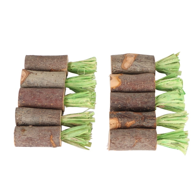 Palitos Para Masticar Conejos, 10 Piezas Palillos Para Dentición De Conejo Masaje De Goma Fibra Gruesa Decorativos Para Jaula