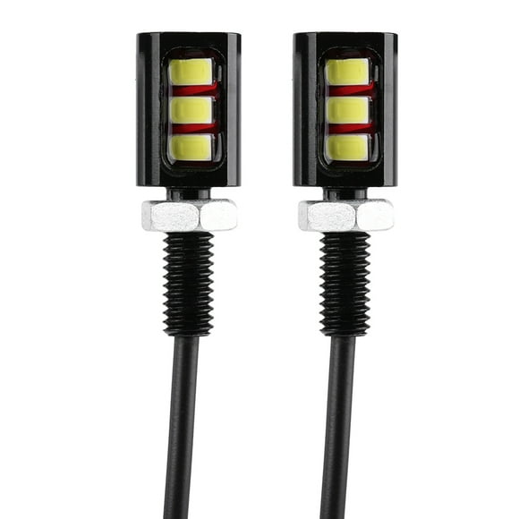 Herwey 2x 12V Universal Car Motorcycle License Number Plate Screw Bolt Light Lamp , License Number Light, Motorcycle License Plate Light