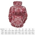 thumbnail image 2 of Brown Snakeskin Men's Women Vintage 3D Hooded Sweatshirt - All-Season Loose Fit Streetwear, 2 of 6