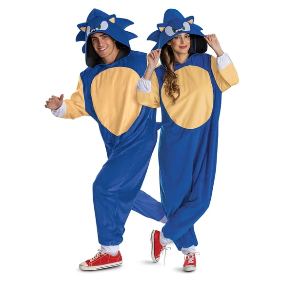 Sega Sonic The Hedgehog Sonic Halloween Costume for Adults, Mens Size XS (26/27), by Disguise