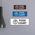thumbnail image 2 of Basic Food Court Sign (Black /Gold) - Small, 2 of 5