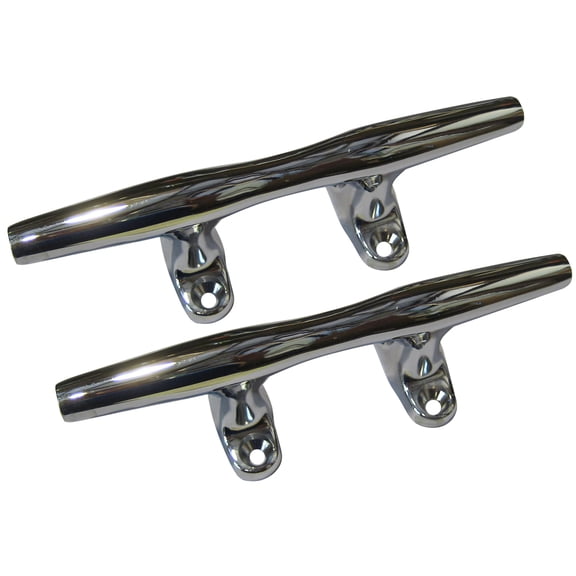 Set of 2 Stainless Chrome Plated Open Base Cleat 7"