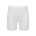 thumbnail image 3 of iiniim 6 Pack Girls Lace Dance Safety Shorts Active Bike Shorts Under Dress Undershorts 2-16 A White 13-14, 3 of 7
