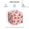 thumbnail image 4 of KLL Strawberry Flower Print Tissue Box Cover,Leather Tissue Holder Square Facial Tissue Case Facial Paper Organizer Dispenser for Bathroom, Vanity Countertop, 4 of 7