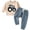 Blue, variant on Zefriona Baby Boys Cute Tractor Embroidered Long Sleeve Sweatshirt and Pants Casual Outfit Set 3M-3Y Blue Size 12-18M