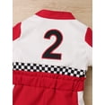 thumbnail image 6 of IWEMEK 2nd Birthday Baby Clothes Cosplay Party Dressy Jumpsuit Size 18-24M Comfort Plaid Printed Bodysuit 18-24M, 6 of 7