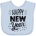 thumbnail image 3 of Inktastic Happy New Year in Hand Lettering Boys or Girls Baby Bib, 3 of 4