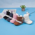 thumbnail image 2 of Infant Baby Boys Girls Cowboy Boots Tassel Snow Boots Warm Winter Fur Lining Newborn Prewalker Ankle Boot, 2 of 6