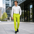 thumbnail image 4 of HBDesign Mens All Season Serge Dress Pants Classic Fit Business Formal Work Trousers, 4 of 7