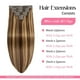thumbnail image 2 of Extensiones de cabello con clip, 100% cabello humano, 100 g, 8 unidades, 2 of 7