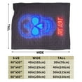 thumbnail image 3 of DouZhe Ultra-Soft Micro Fleece Lightweight Flannel Bed Blanket, Dazzling Neon Lights Skull Print Cozy Warm Throw Blankets, 40"x30", 3 of 7