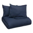 thumbnail image 4 of Vue Elements Nora, 3 Piece Duvet Set - King, - Navy, 4 of 5