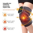 thumbnail image 4 of CE/FCC/ROHS Certified Portable Electric Knee Massager with 3000mAh Battery - Single Black Leather Heating Pad for Arthritis Pain Relief, Cold Knees, and Blood Circulation Improvement - Touchscreen, 4 of 5