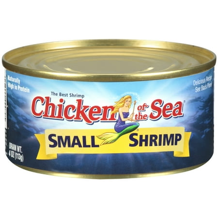 (2 Pack) Chicken of the Sea Small Shrimp 4 ounces (Best Fried Shrimp In Atlanta)