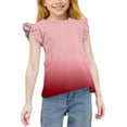 thumbnail image 2 of Piuwrlz Short T-Shirts Sleeve Kids Girls Round Neck Shirt Printed Shirt Top Watermelon Red Size 8 Years, 2 of 9