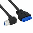thumbnail image 6 of Chenyang CY 90 Degree Left angled USB 3.0 B Type Male to 3.0 Motherboard 19pin Header Cable 50cm Cable, 6 of 6