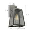 thumbnail image 4 of Lighting EMERSON Industrial 1 Light Textured Black Outdoor Wall Sconce 15" Tall, 4 of 4