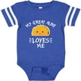 thumbnail image 3 of Inktastic My Great Aunt Loves Me with Taco Illustration Boys or Girls Baby Bodysuit, 3 of 5