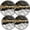 Black and Golden Marble, variant on Stove Burner Covers, Metal Cover for Electric Gas Stove Burner,Gray And Golden Marble,8 and 10 Inch,Set of 4