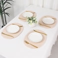 thumbnail image 7 of REGALWOVEN Farmhouse Placemats Set of 4 Cotton Rope Placemats for Dining Table Decor Indoor Outdoor Kitchen Table Mat Wipe Clean Khaki 15.5*12in, 7 of 7