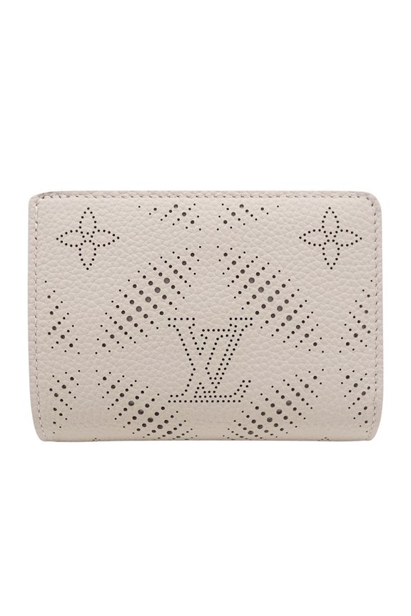 Pre-Owned Louis Vuitton Women's Monogram Mahina Bifold Wallet, Portefeuille Claire, Bloom Gray,...