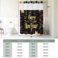thumbnail image 5 of Happy New Year No Hook Shower Curtain with Snap in Liner, Colorful Modern Abstract Art Double-Layer Waterproof Shower Curtains for Bathroom Hotel Bathtub, Mesh Top & Standard 72"x72", 5 of 9