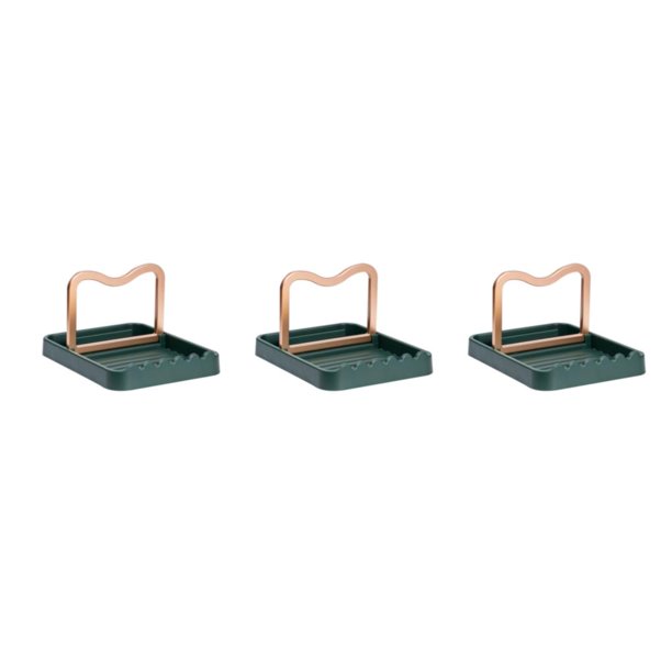 Soporte para tapa de olla Bewildely organizador de cocina gris verde