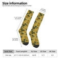 thumbnail image 7 of Knee High Socks for Men and Women, Yellow Camouflage Althletic Compression Socks, Support Long Tube Socks for Outdoor Sport, Calf Socks, High Stockings for Women Men, 7 of 7