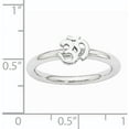 thumbnail image 2 of Sterling Silver Rhodium Ohm Ring, 2 of 6